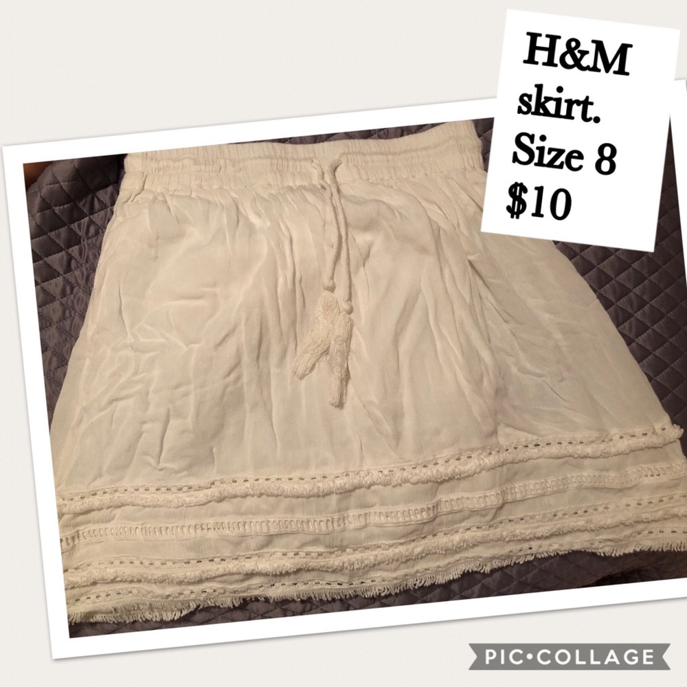 H&M white linen shirt,